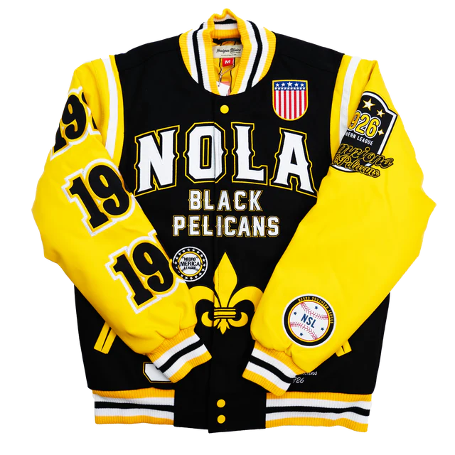 NOLA PELICANS VARSITY JACKET (BLACK)
