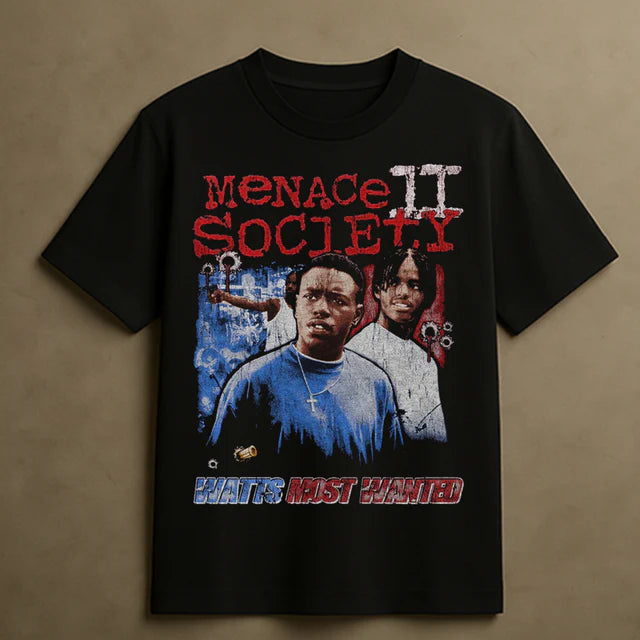 MENACE II SOCIETY T-SHIRT (BLACK)