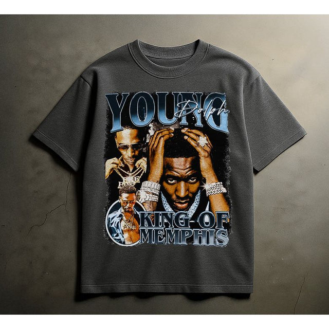 YOUNG DOLPH KING T-SHIRT (GREY)