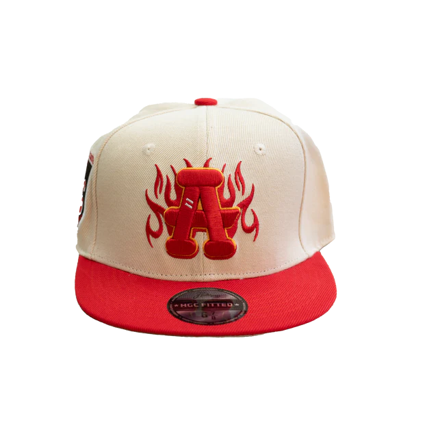 ATLANTA BLACK CRACKERS FITTED HAT (CREAM)