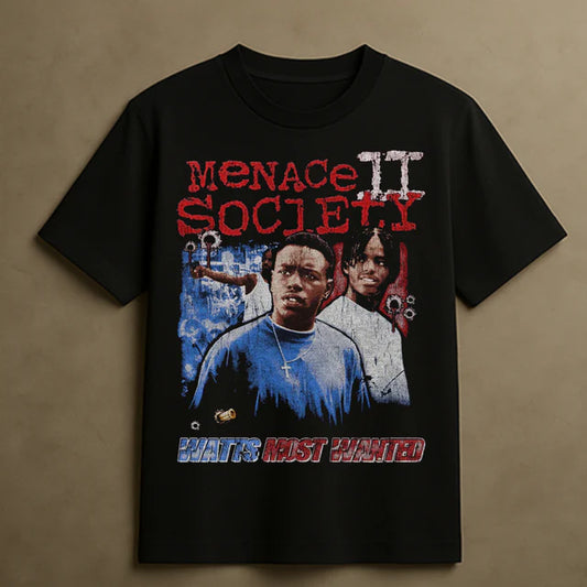 MENACE II SOCIETY T-SHIRT (BLACK)