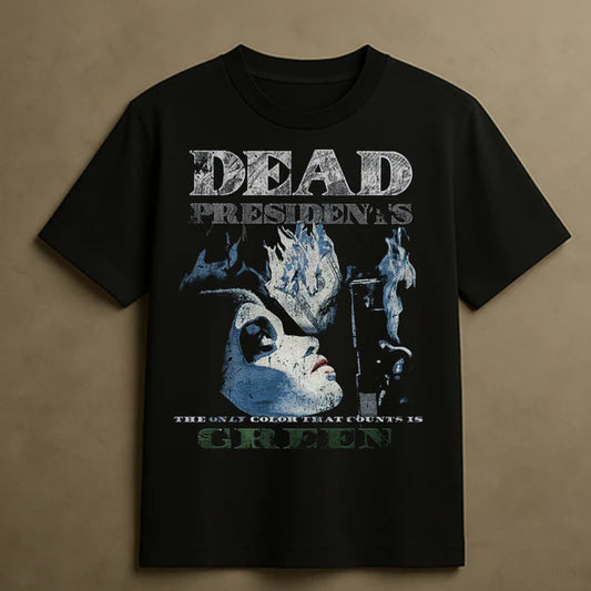DEAD PRESIDENTS COLOR T-SHIRT (BLACK)