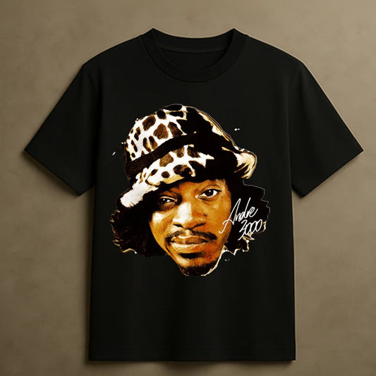 ANDRE 3 STACKS T-SHIRT (BLACK)