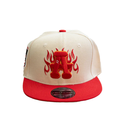 ATLANTA BLACK CRACKERS FITTED HAT (CREAM)